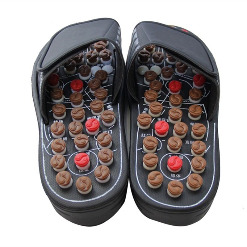 Massage Shoes Men Summer Slipper Acupoint Healthcare Slipper Health Rotating Accupressure Foot 1047