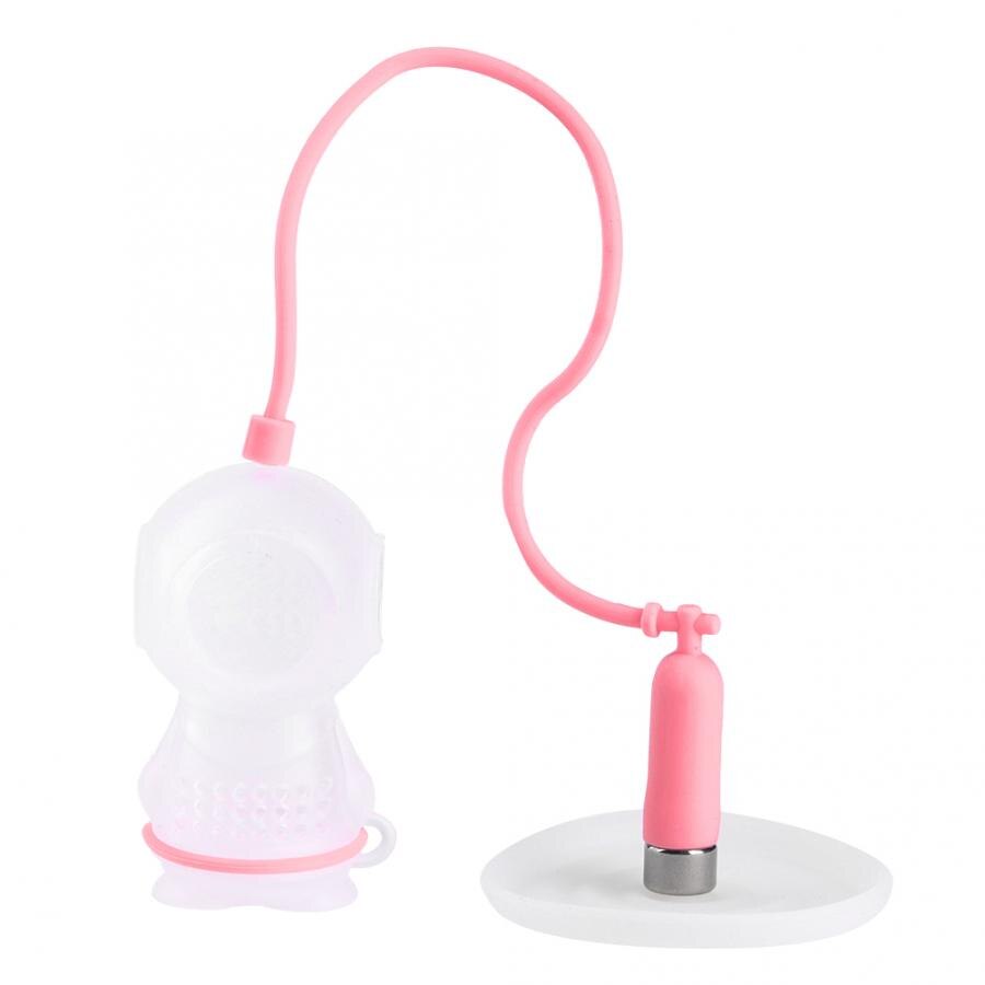Leuke Innovatieve Diver Vorm Theezeefje Thee Zakken Siliconen Thee-ei Filter Diffuser Fun Cartoon Thee Accessoires: Roze