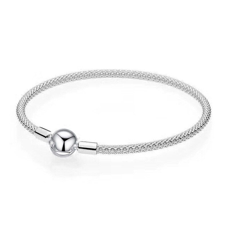Fit Pan Charme Liebe Armband Schlange Knochen Kette Original Armband Glanz Runde Form Manschettenknöpfe DIY Schmuck Frauen Moment Zubehör: A / 70cm