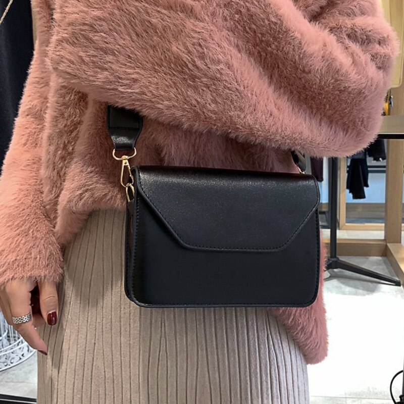 Mode Flap Crossbody Tassen Voor Vrouwen Pu Lederen Kleine Vierkante Tas Koppelingen Casual Schouder Tas Kleine Handtassen