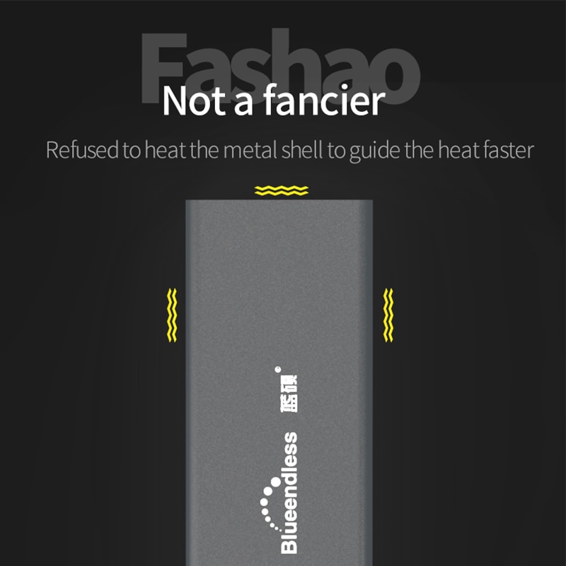 Product Aluminum M.2 Ssd Case Portable Hard Disk Msata to Usb Type C Msata Case 2242/2260/2280 Hard Drive Msata Enclosure