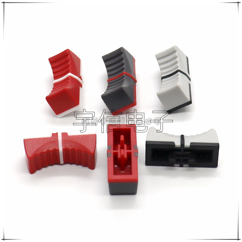 10PCS 24×10×9MM Square Hole 1×4MM Plastic Push Key Cap Straight Slide Potentiometer Knob Push Rod Cap Sound Card Mixer Push Key