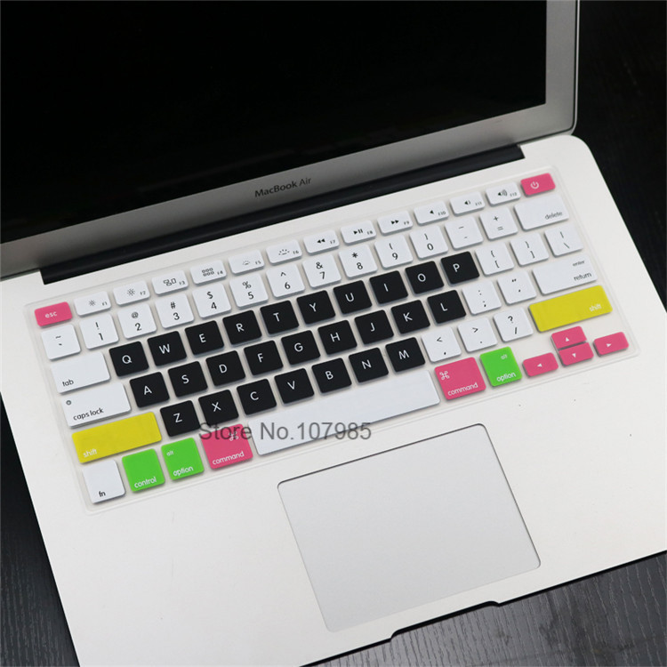 Keyboard Cover For Macbook Air 13 Pro 15 Accessories US English letter Keyboard Protector Stickers A1466 A1369 A1502 A1286 A1398