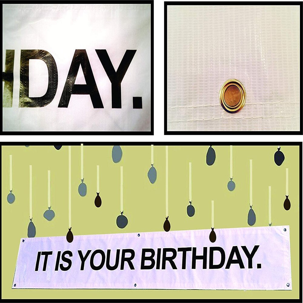 49 Pcs It is Your Birthday Banner Brown Black Silv... – Grandado