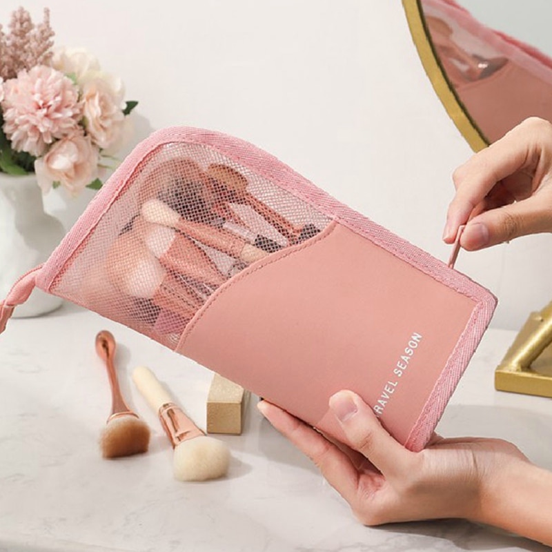 Draagbare Make-Up Tas Borstel Organizer Tassen Professionele Schoonheidsspecialiste Cosmetica Tool Koffer Waterdichte Toilettas Purse