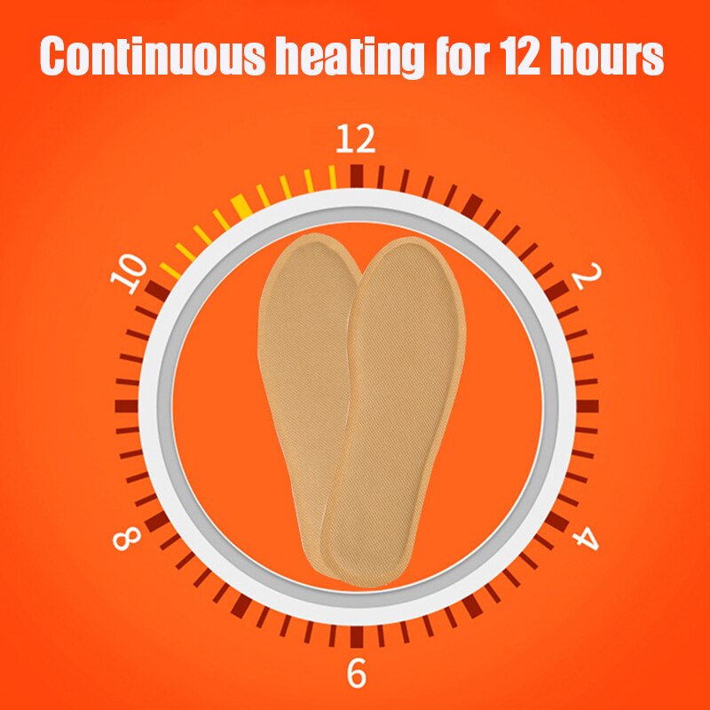 Winter Self-heating Insoles Shoe Boot Foot Warmer Outdoor Sporting Disposable Single use heated Insoles Eco-Friendly