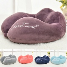 U-vormige Kussens Reizen Outdoor Draagbare Kussen Neksteun Reizen Vouwen Trage Rebound Memory Foam Trein Vliegtuig