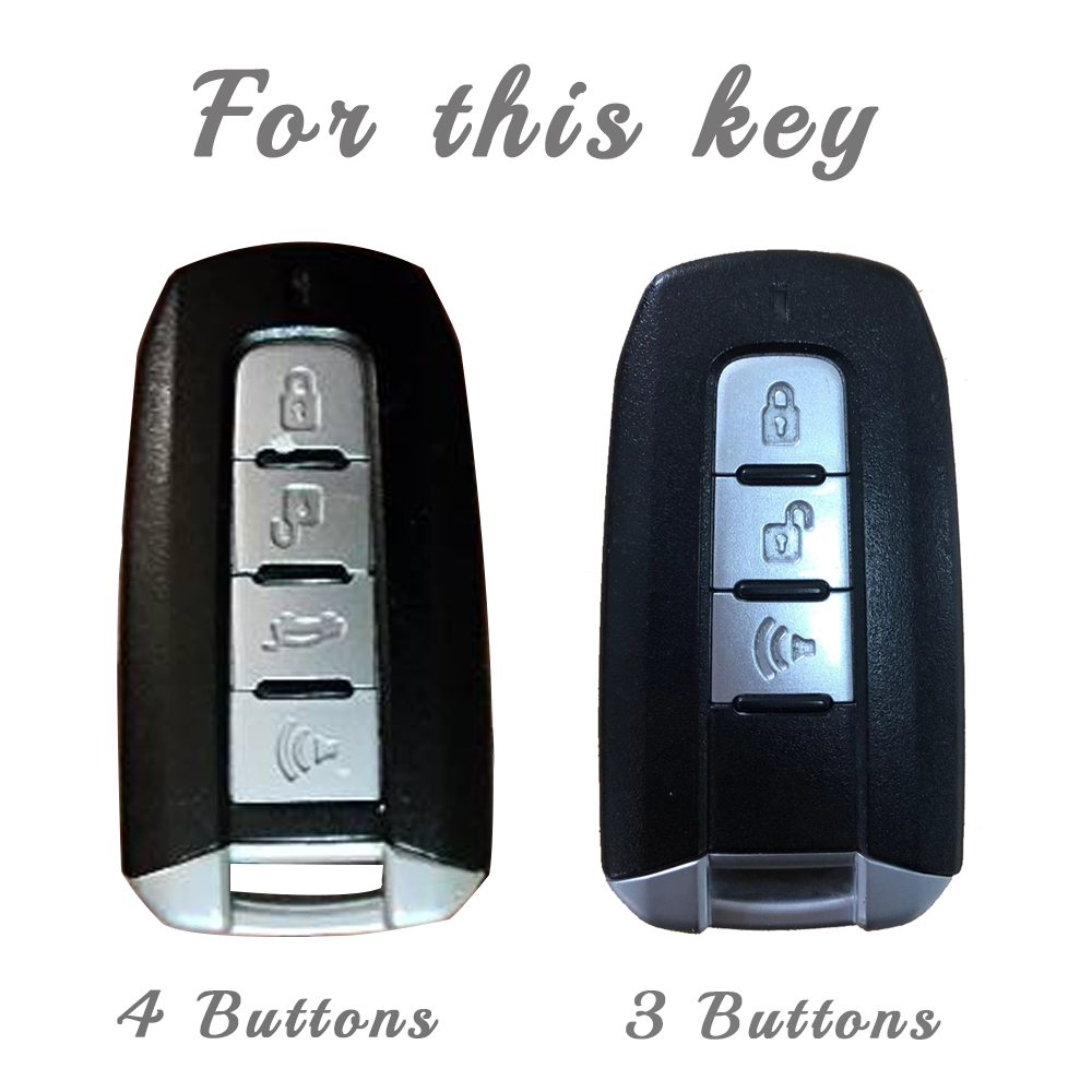 Funda de TPU para llave Ssangyong Korando C Rexton W, cubierta de llave de coche, 3, 4 botones, mando a distancia, accesorios para llavero