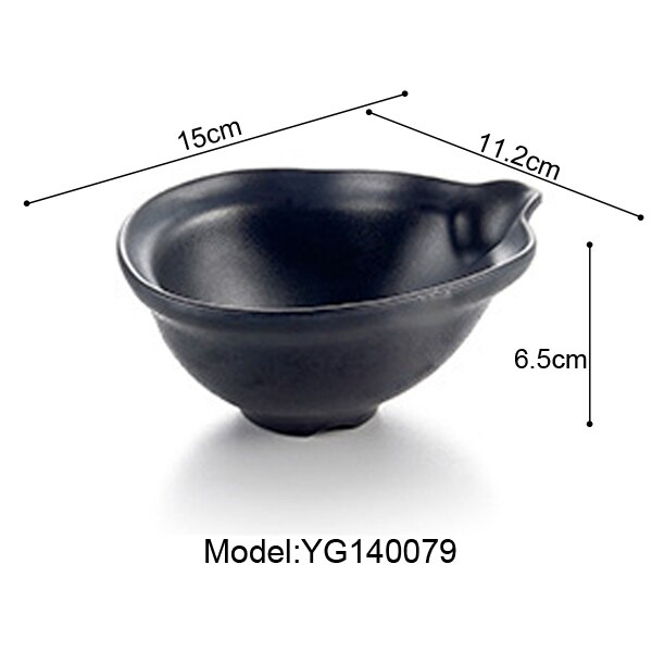 Imitert porselen frost melamin servise oval skål japansk restaurant kaos stor skål  a5 melamin skåler melamin servise: Yg140079