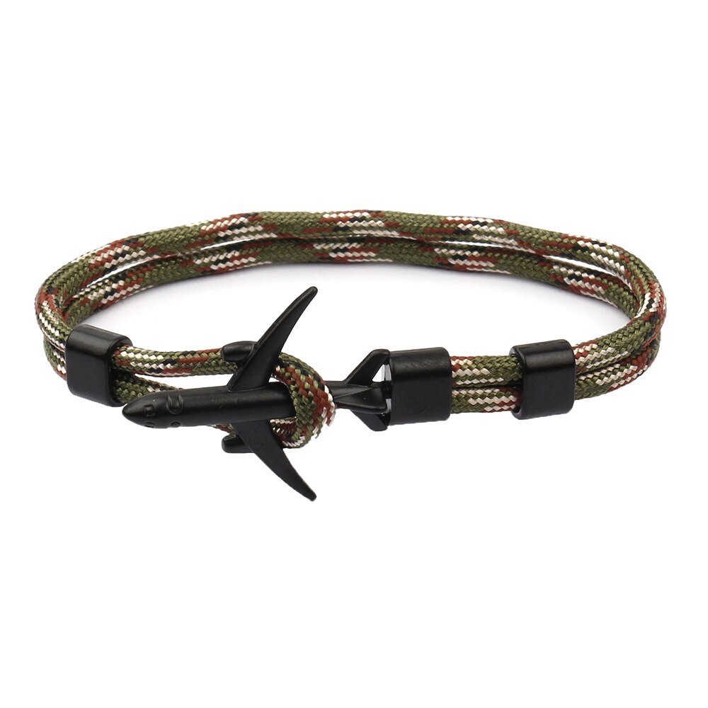Bransoletka lotnicza lina poliestrowa kotwica bransoletka męska bransoletka: BPL3