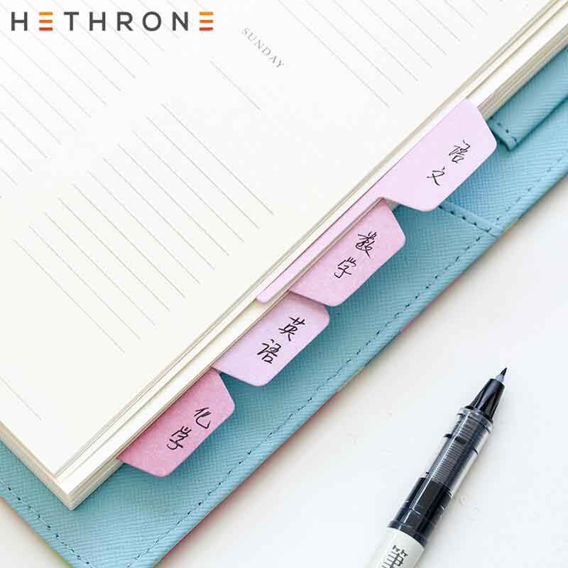 Hethrone Gradient Ramp Kleurrijke Index Leuke Sticky Notes Briefpapier Kawaii Sticky Notes Planner Papeleria Sticker Memo Notepad
