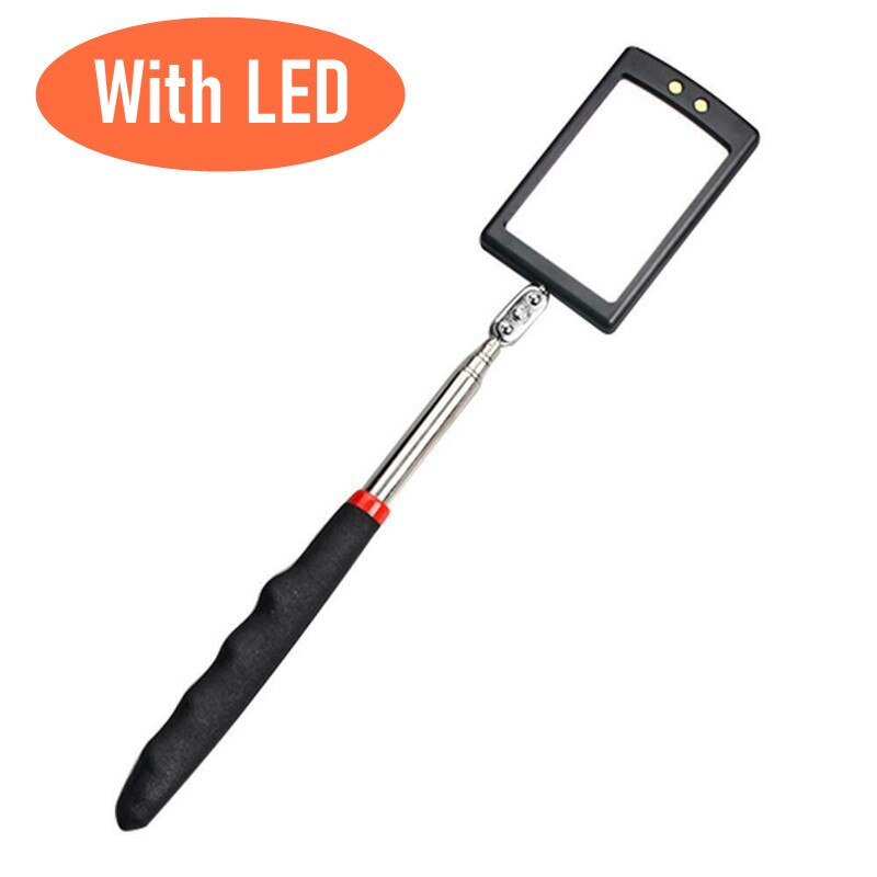 Inspection Mirror With Light Mirror Telescope Extension Car Angle Telescopic Car Cushion Grip Handle Lens LED Endoscope For Cars: CA432