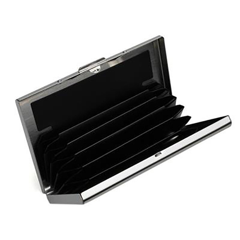 Aluminum alloy scanning anti-magnetic anti-theft swiping card package card set multi-card position driving working jacket metal