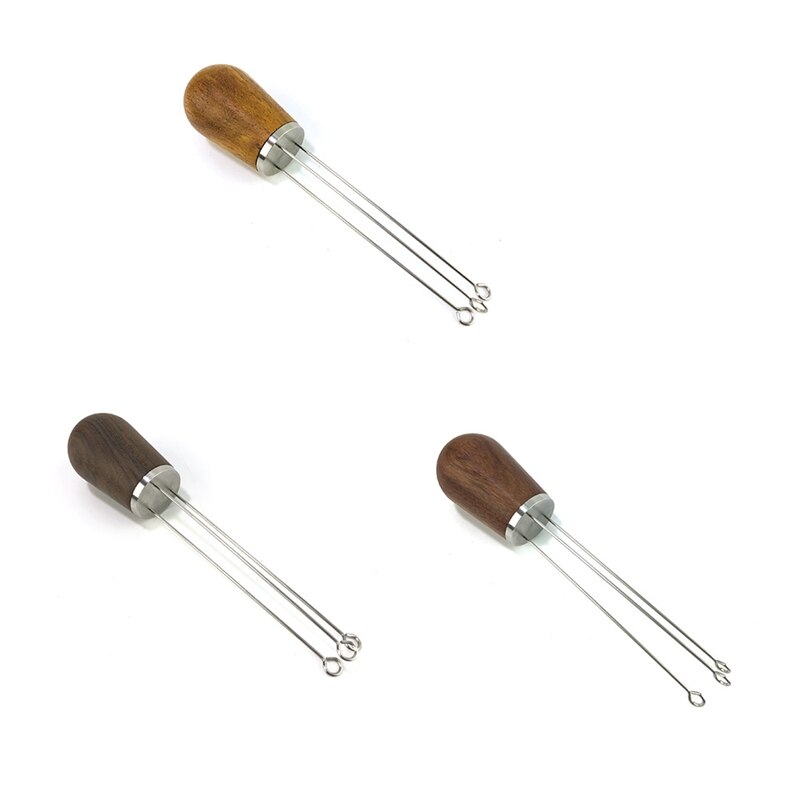 Smomend 2 stuks Verbeterd WDT-gereedschap voor Espresso, Verbeterde koffie- Espresso-naald 0,4 mm, Espresso-koffieroerder Tamper voor nauwkeurige koffiebereiding en als cadeau voor baristas