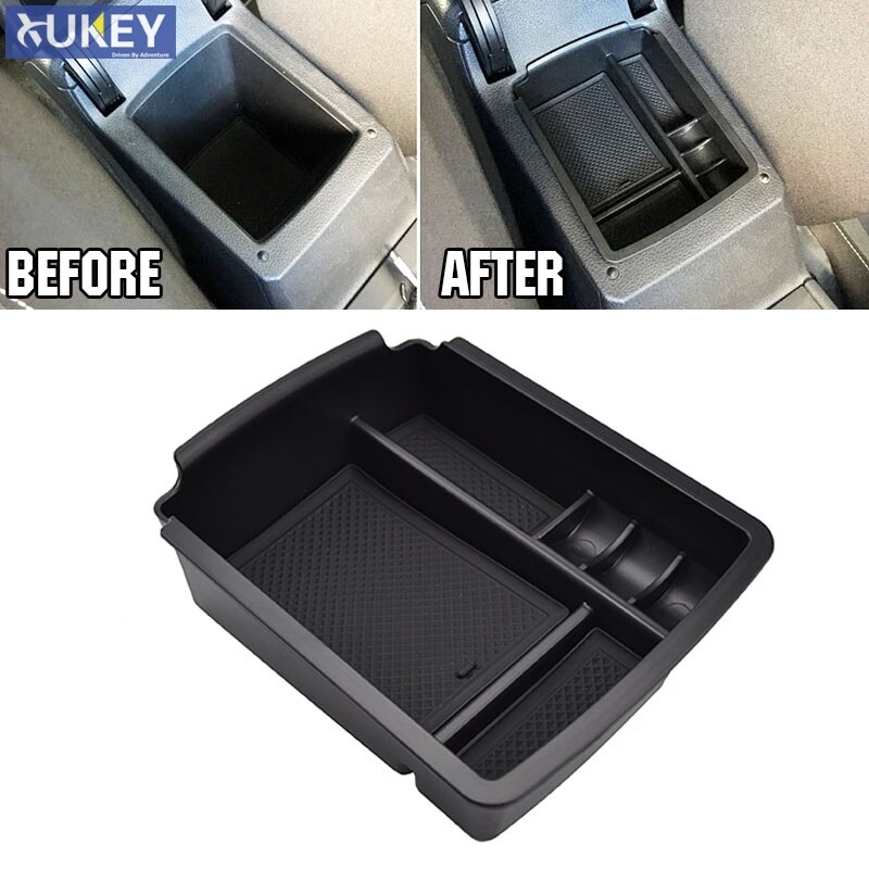Auto Armsteun Organizer Voor Mitsubishi voor Outlander PHEV GN0W 2021 2022 Auto Centrale Opbergdoos Antislip Rubberen Armsteun Opbergdoos Centrale Console Opbergdoos(Wit