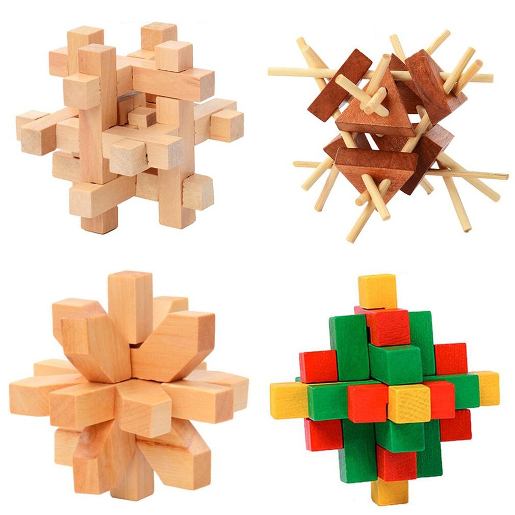Chinese Ancient Lock Children's Puzzle Solving Manual Brain Toys Early Education Brain Development Toys
