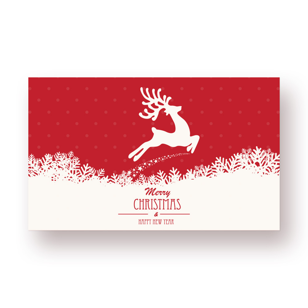 10-50Pcs Vrolijk Kerstfeest Gelukkig Nieuwjaar Kerstman Boom Kaarten Voor Party Pakket Doos Kleine bedrijven: Art Papier / Light Grey