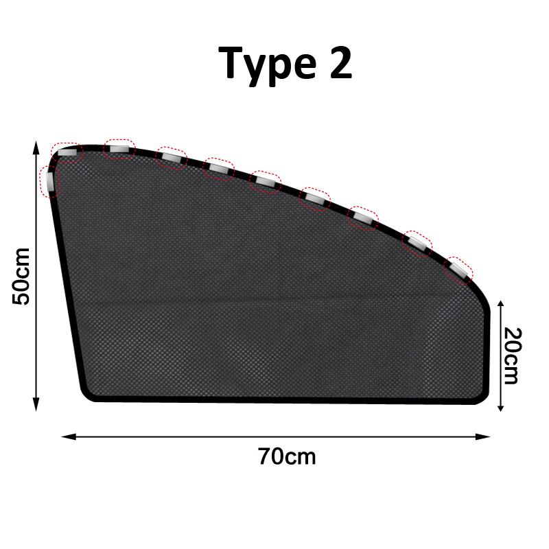 Auto Zonnescherm Uv-bescherming Auto Window Cover Zonnescherm Gordijn Zomer Mosquito Mesh Stof Bescherming Auto-Covers: Arc