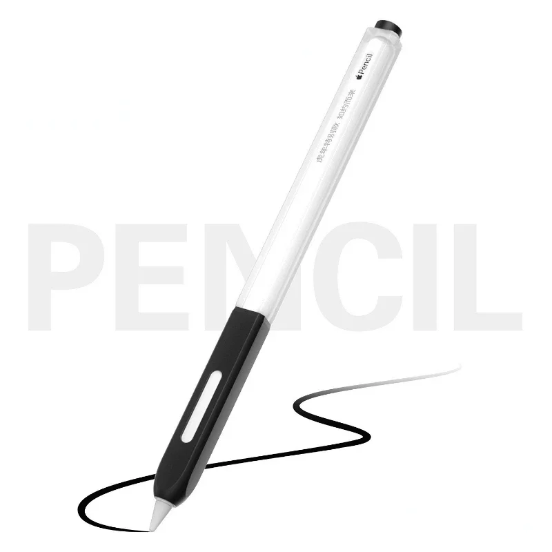 Voor Apple Pencil Pro Case Stylus Pen Gevallen Voor Apple Pencil 2 2nd Gen Cover Zachte Siliconen Coque Voor iPad potlood Pro Mouw Capa: XXL / WHITE
