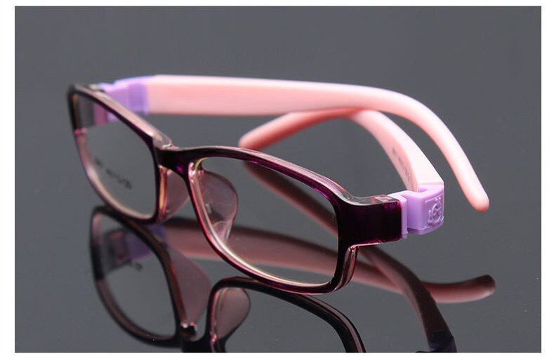 Lunettes à monture Flexible pour enfants, verre optique TR, pliable, sans vis, 8817: C5