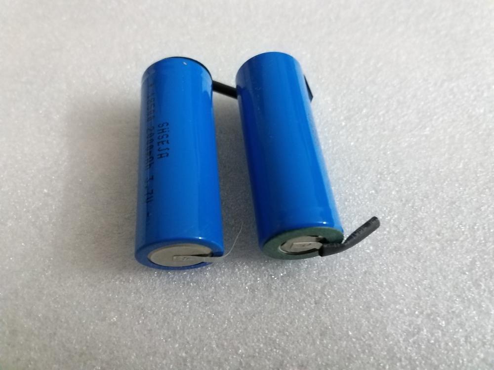 18500 2000mAh 3.7 V rechargeable battery Recarregavel lithium ion battery for LED flashlight