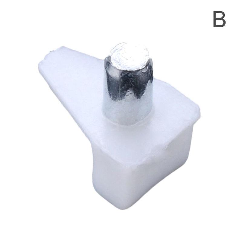Furniture Transparent Laminate Support Partition Tray Panel Hardware Shelf Bracket Accessory Partition Peg Cabinet Studs Su T5V2: White