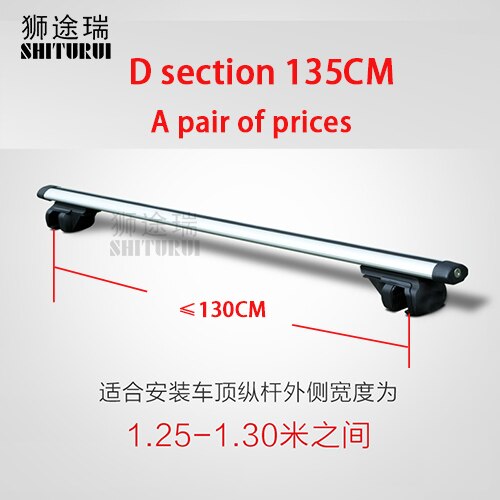back Rails Universal 135CM Car Roof Racks Cross Bars Crossbars 75kg 150LBS For Car With Side Work With Kayak Cargo Ski Racks: Multi