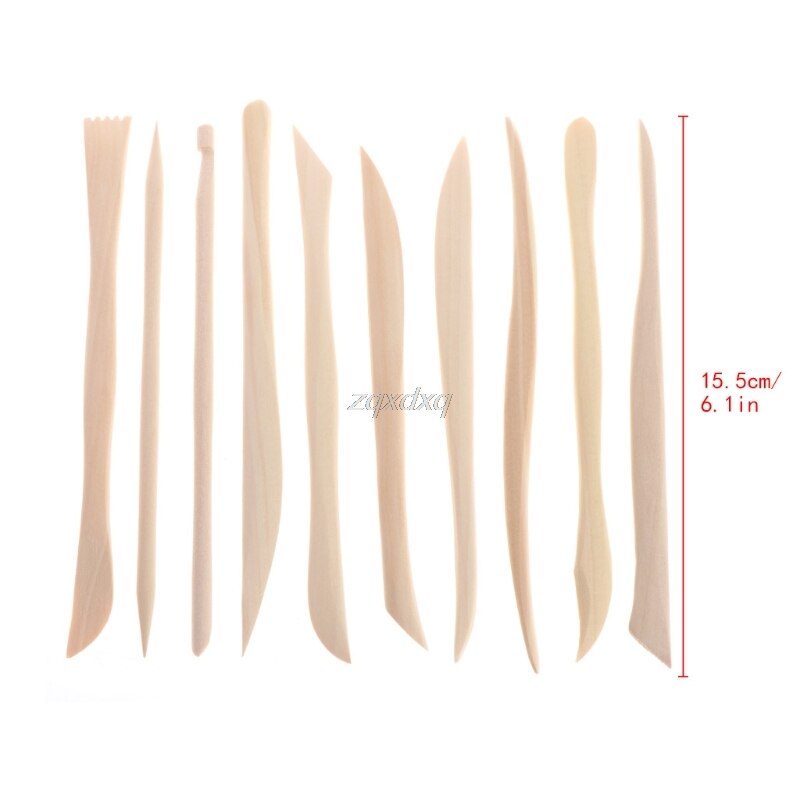 10Pcs Pottery Clay Sculpture Carving Modelling Tools Ceramic Art HobbyCraft Kit Whosale