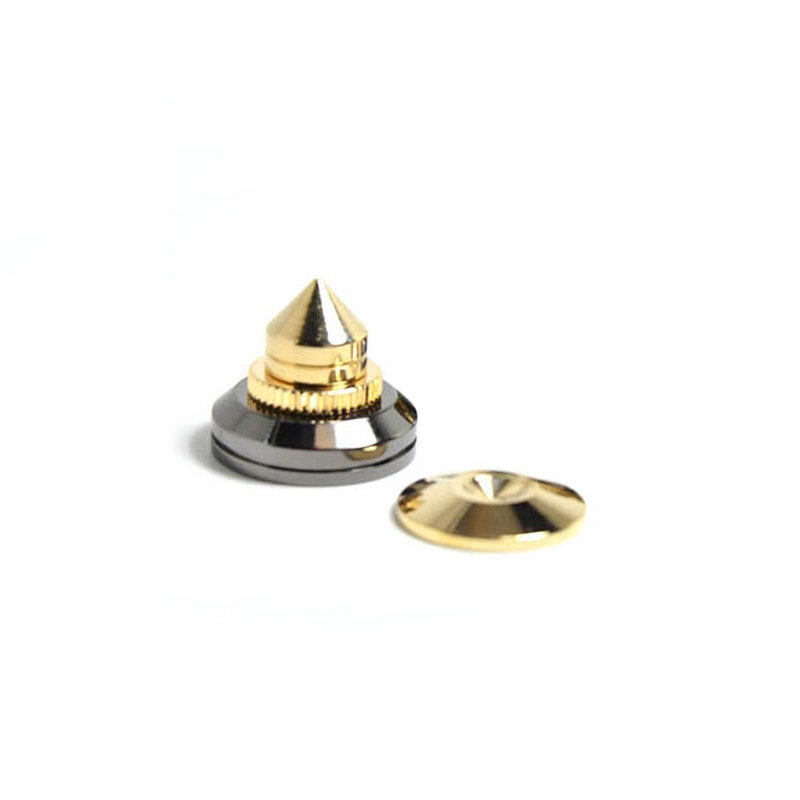4setzt Gold Lautsprecher Spikes Subwoofer Spikes Isolation CD Verstärker Plattenspieler Pad Stand Fuß Nagel