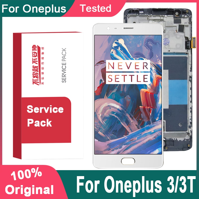 Oled/Originele Amoled 5.5 ''Display Vervanging Voor Oneplus 3 Lcd Touch Screen Voor Oneplus 3T a3000 Lcd Panel