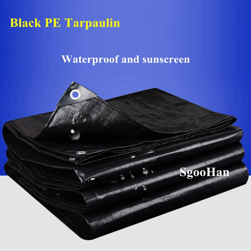 0.32mm PE Rainproof Cloth Tarpaulin Garden Outdoor Awning Shading Sail Camping Boat Truck Canopy Ground Sheet Waterproof Cloth
