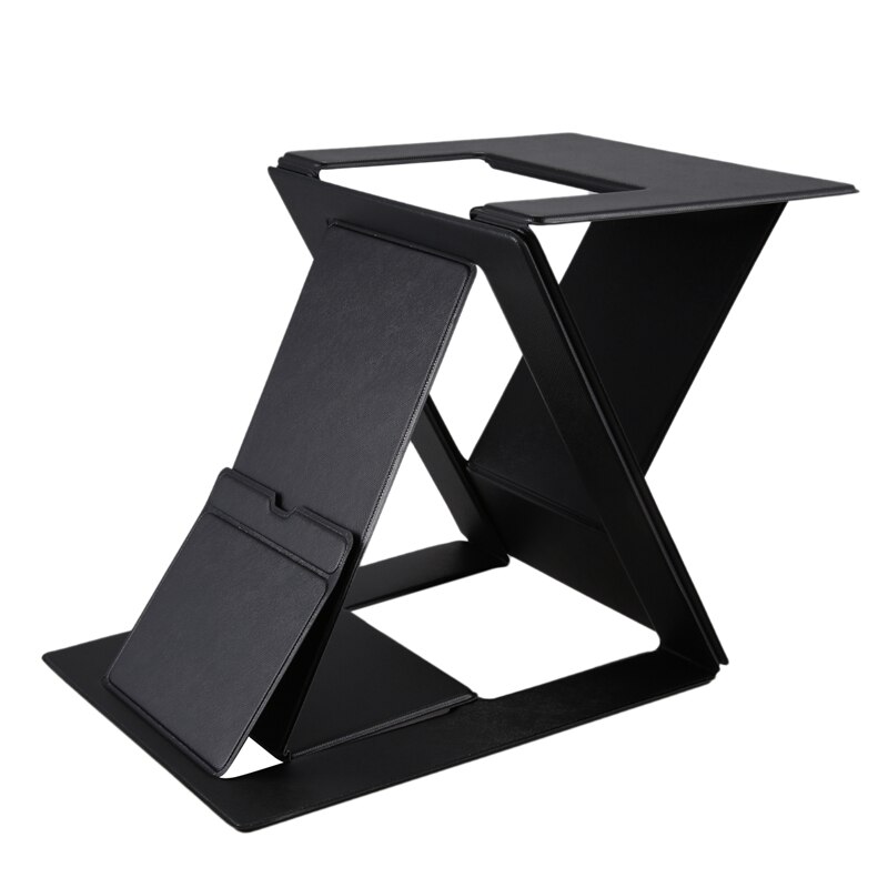 Computer Stand Foldable Adjustable Notebook Bracket for Laptop Tablet: Black