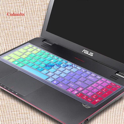 15.6 cal klawiatura laptopa Prorector etui na asus k555L A555L A555 A550L F555L X555S X555L X550C R550V notobook osłona klawiatury: Rainbow