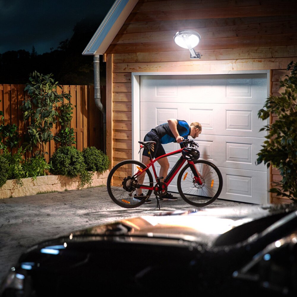 IP65 Waterdichte Outdoor Zonne-verlichting 100W Led-straatverlichting Solar Ronde Wandlamp Met Afstandsbediening Home Tuin Hek lamp