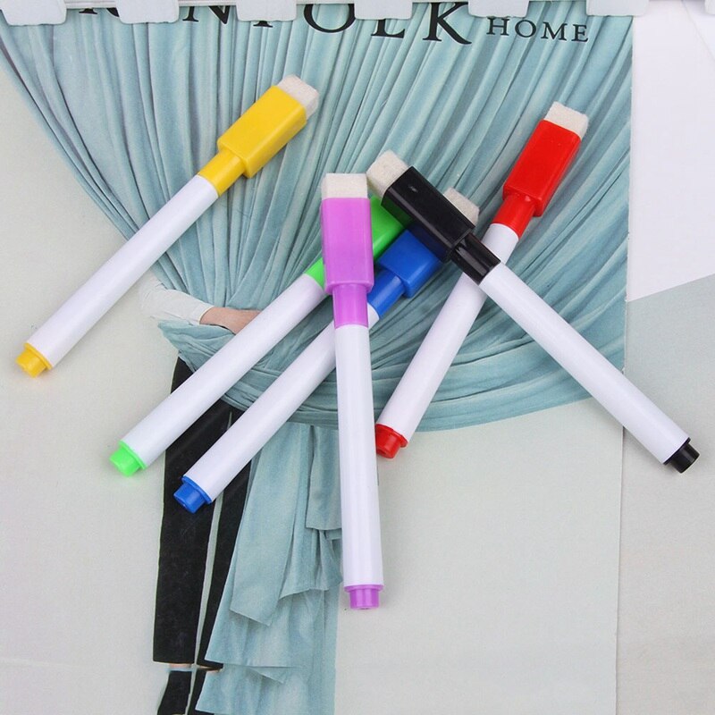 Colorful Black School Classroom Whiteboard Pen Dry White Board Markers Built Student Children's Drawing Pen Marker Pen