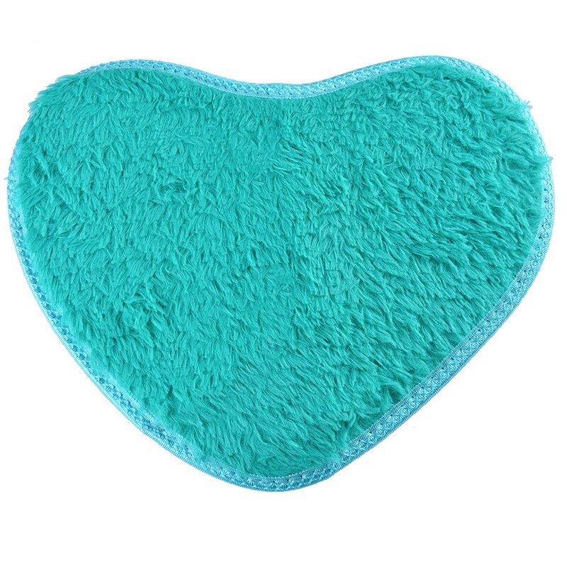 Shaggy tapijt wol imitatie pluizige matten kunstmatige schapenvacht harige mat hartvormige salontafel bed zonder pluis tapijt 30*40cm: G133971a