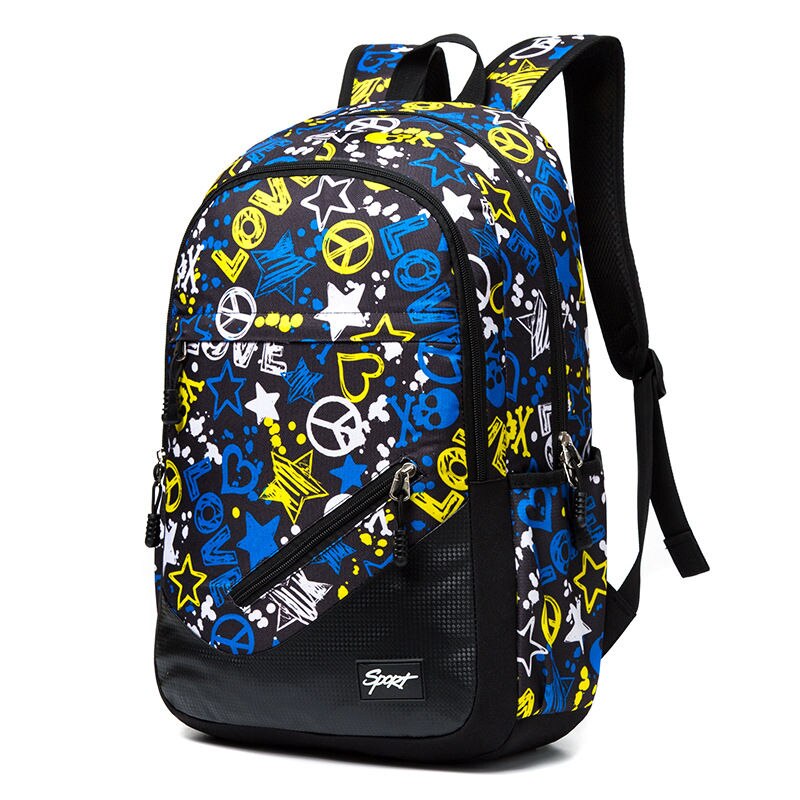 Waterdichte Oxford Fabricschool Rugzakken Voor Jongens Print Schooltassen Voor Meisjes 17 Inch Laptop Rugzak Voor Tieners Schooltas: 188-8