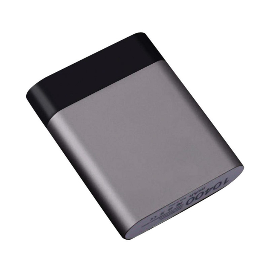 DIY Power Bank Box 4x18650 Battery Portable Charger Powerbank Case USB DIY Charger Box for Xiaomi Samsung (no battery): Dark Grey