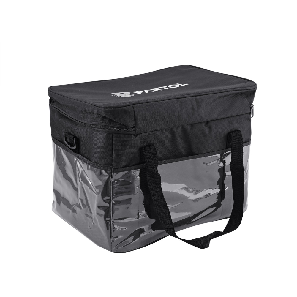 30l køletasker sort rejse camping køletaske varmer 2- anvendelser madkasse bærbar mad drikkevare organizer isoleret taske vandtæt