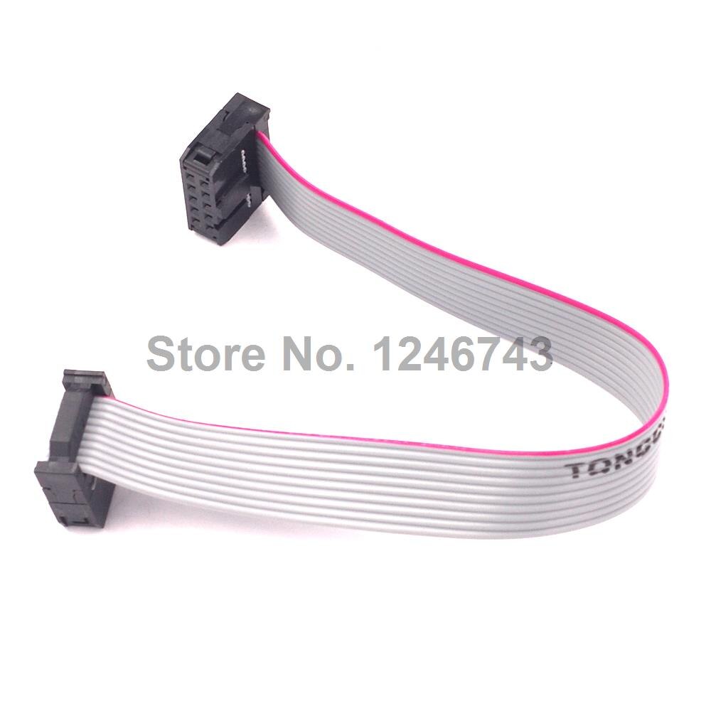 10 Uds. De Cable plano cinta IDC de 10 pines (2x5), Cable para ISP JTAG 2,54mm, espaciado, 20CM