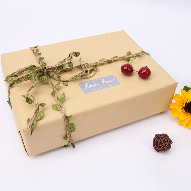 10m brune kraftpapir miljøvenlige emballagepapir, nedbrydelige papiremballagematerialer buketæske hobbypapir