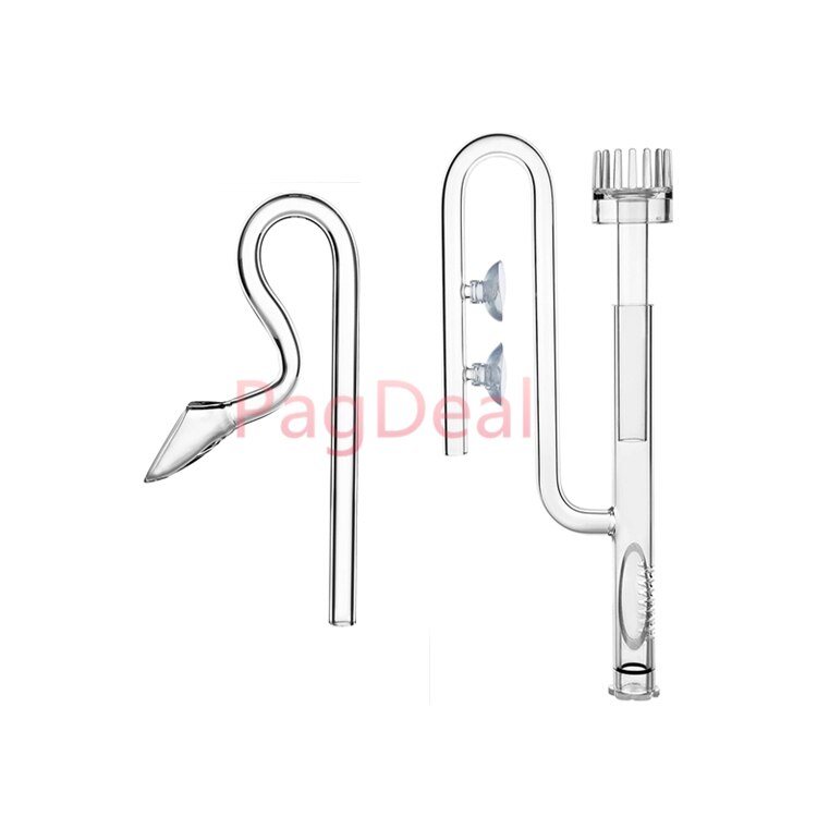 1 Set Mini Glass Aquarium Planted Tank Lily Pipe Voilet Surface SkImmer Inflow Outflow for 12/16mm (1/2") & 16/22mm (3/4") Tube