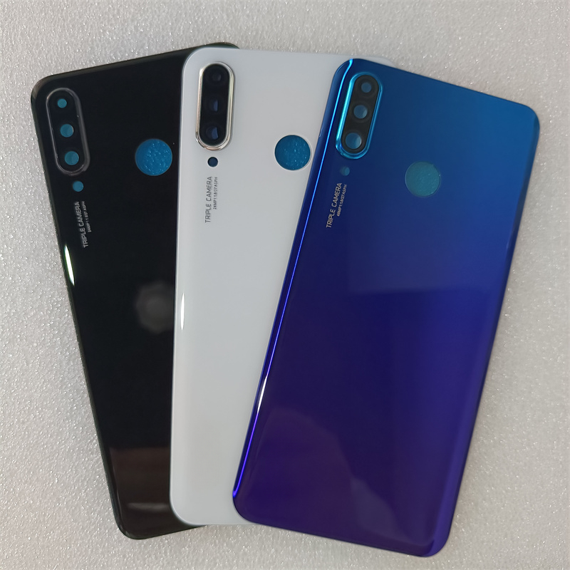 Voor Huawei P30 Lite Back Battery Cover Achterdeur Behuizing Case Glazen Paneel Vervangende Onderdelen Voor Huawei Nova 4e Batterij Cover