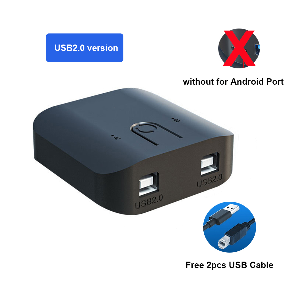 Usb 3.0 Hd Kvm Switch 1080P Capture Box 2.0 Usb Kvm Splitter Voor Delen Monitor Printer Toetsenbord Muis: USB2.0 Version