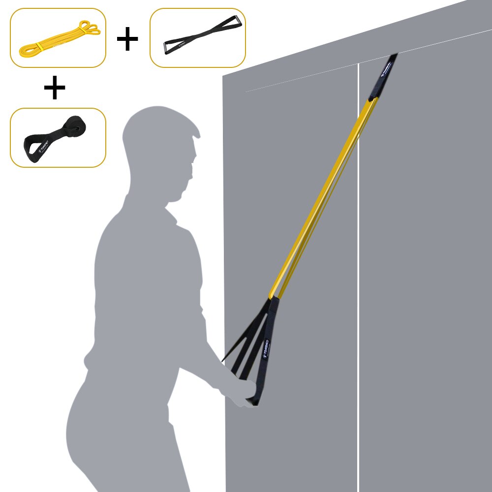 TOMSHOO Resistance Band Set Gym Strength Training Rubber Loops Band Workout Fintess Exercise Bands Door Anchor Ankle Strap