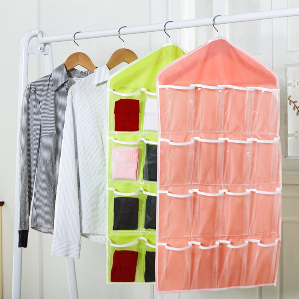 16 raster meerlaagse kleding ondergoed sokken opbergzak hangende opvangzak