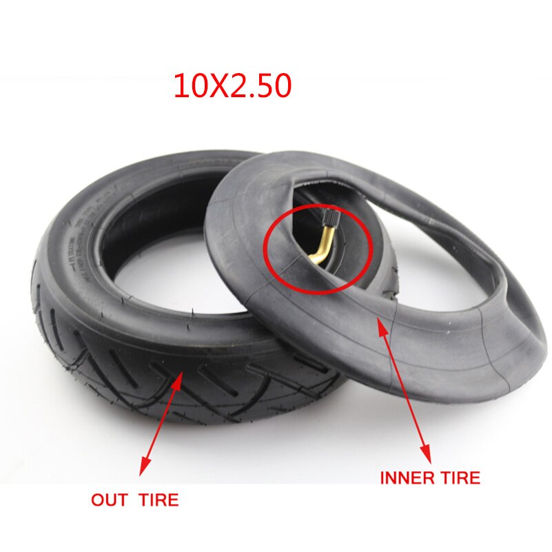 Pneu de 10x3.0, 10x2.50, 10x25, 10x2.125, 10x2, 10x, chambre à air pour Scooter électrique: 10X2.50 SET A