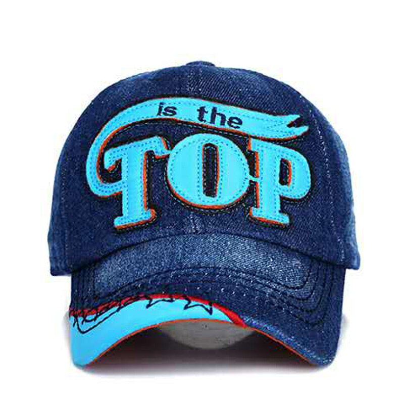Kids Baseball Cap Boys Summer Sun Dad Hat Children Boy Adjustable Denim Caps: 3