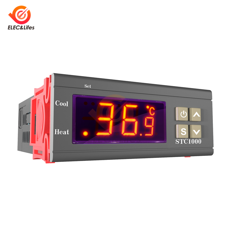 LED Digital Temperature Controller STC-1000 STC 1000 12V 24V 220V 10A Relay Thermoregulator thermostat for heater freezer fridge
