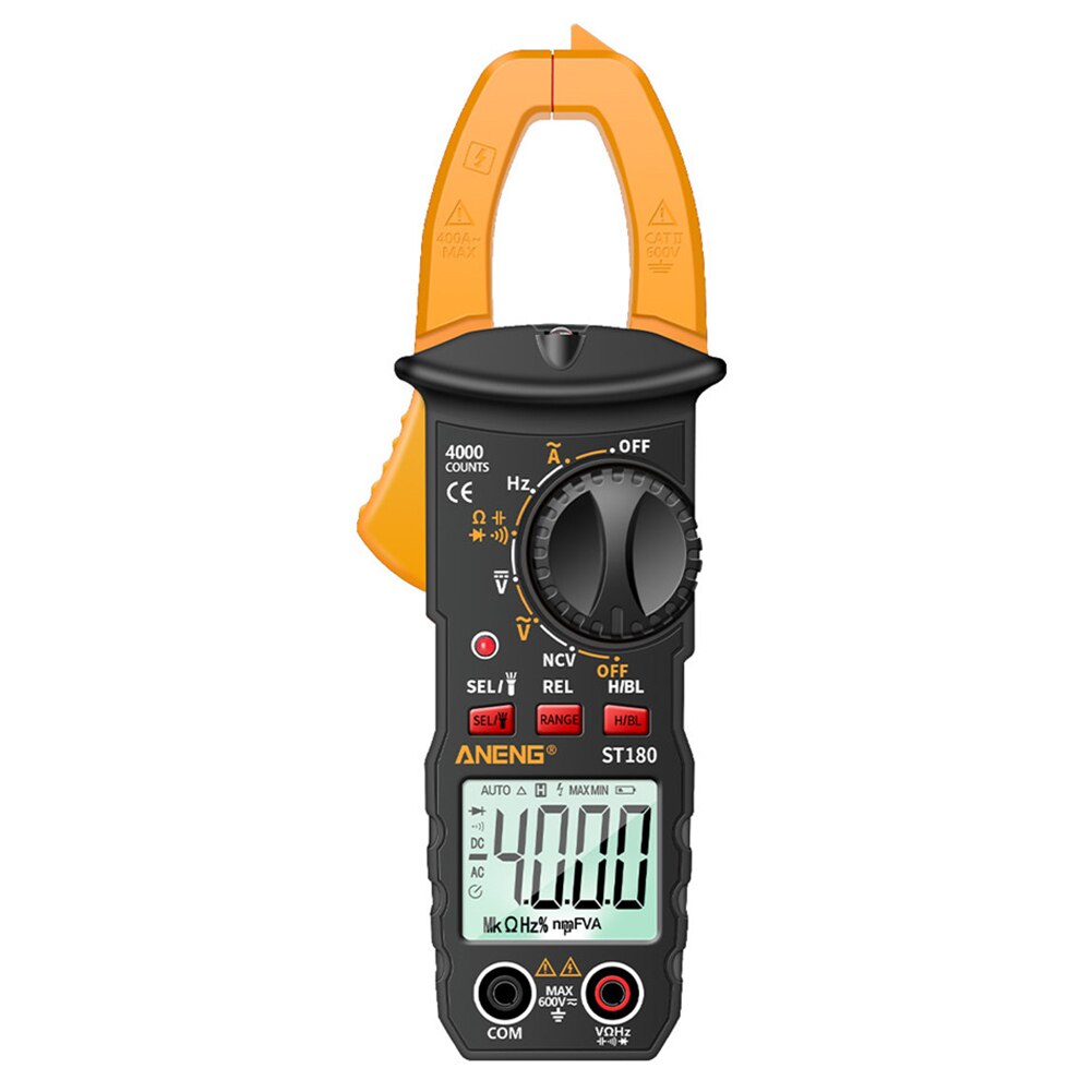 Voltmeter Digital Clamp Meter Auto Ranging AC DC Voltage Capacitance Resistance LCD Display Multimeter Electrical 4000 Counts